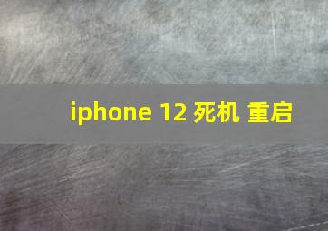 iphone 12 死机 重启